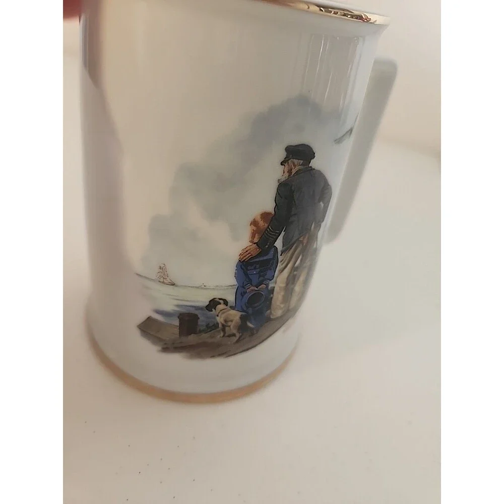 Norman Rockwell Looking Out To Sea Coffee Mug